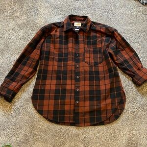 Oversized Flannel Pattern Top - Small